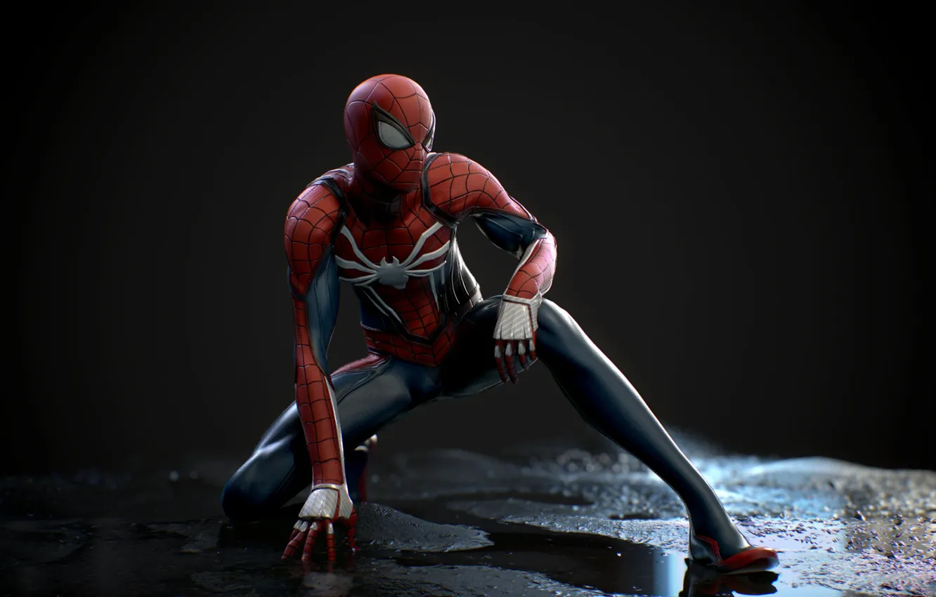 Photo wallpaper the game, mask, hero, costume, game, superhero, Marvel, comic
