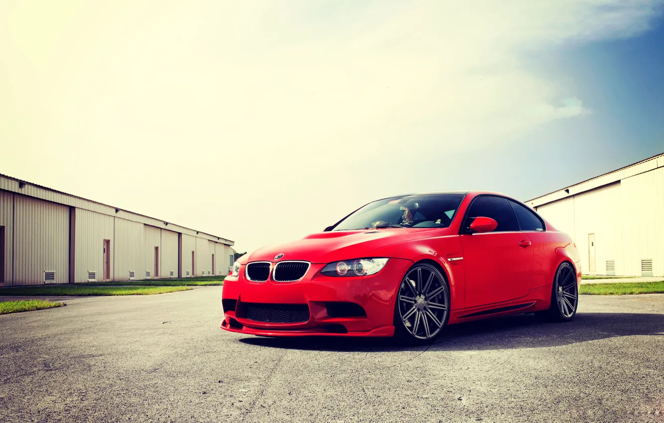 Photo wallpaper BMW, coupe, E92, Tuning, Vossen