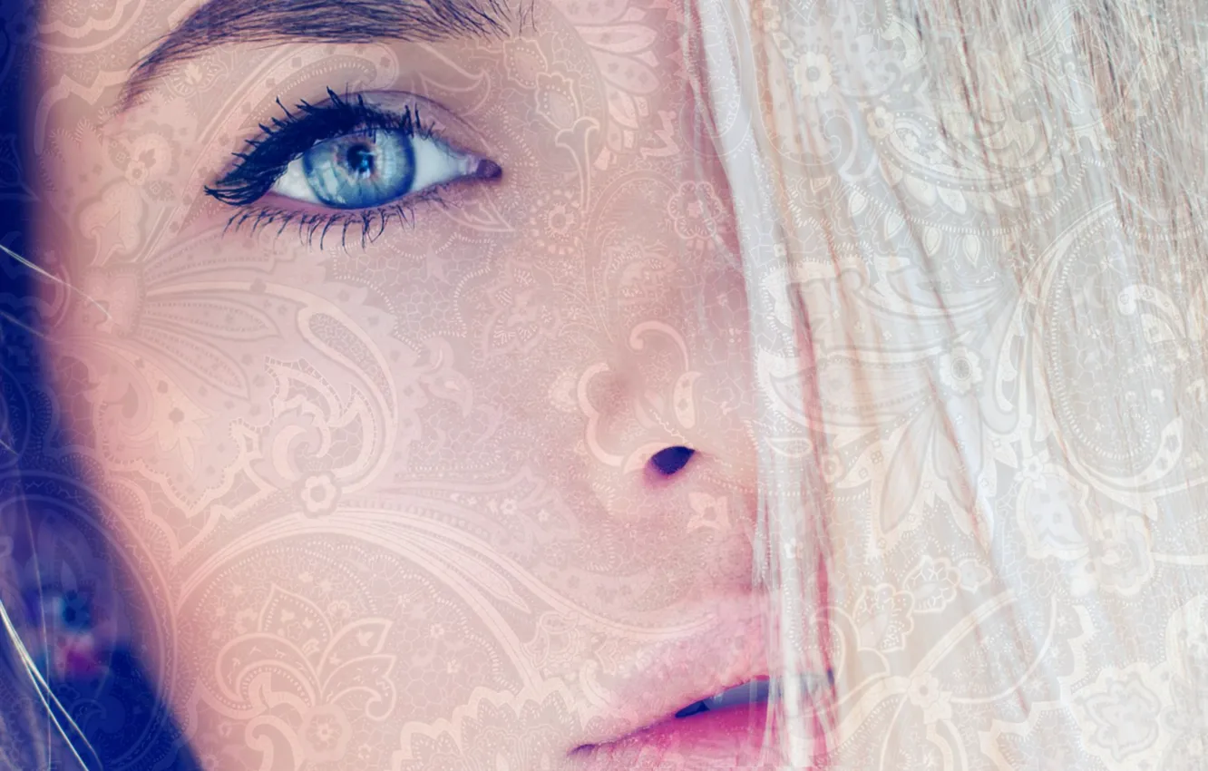 Photo wallpaper look, girl, light, beauty, light, girl, beauty, look
