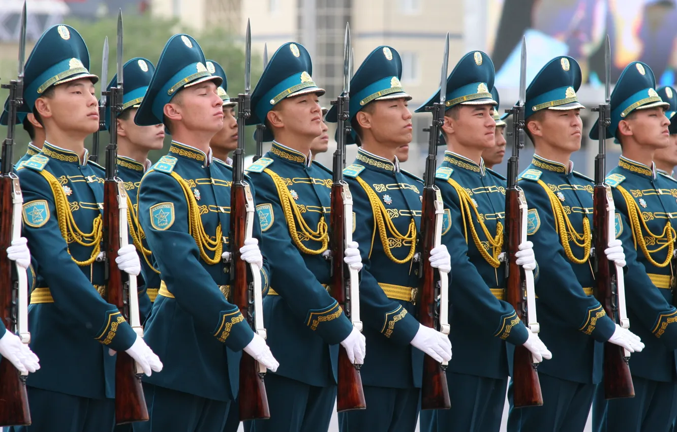 Photo wallpaper army, army, guard, Kazakhstan, kazakhstan