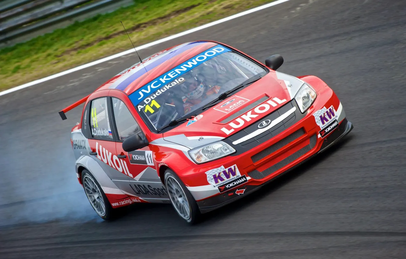 Photo wallpaper Italy, Granta, Monza, WTCC, Lada sport Lukoil, the world championship in touring class, World Touring …