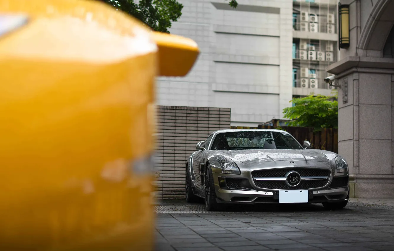 Photo wallpaper car, Mercedes, Benz