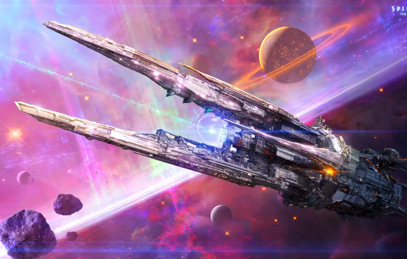 Photo wallpaper planet, asteroids, universe, Reaper, The spirit