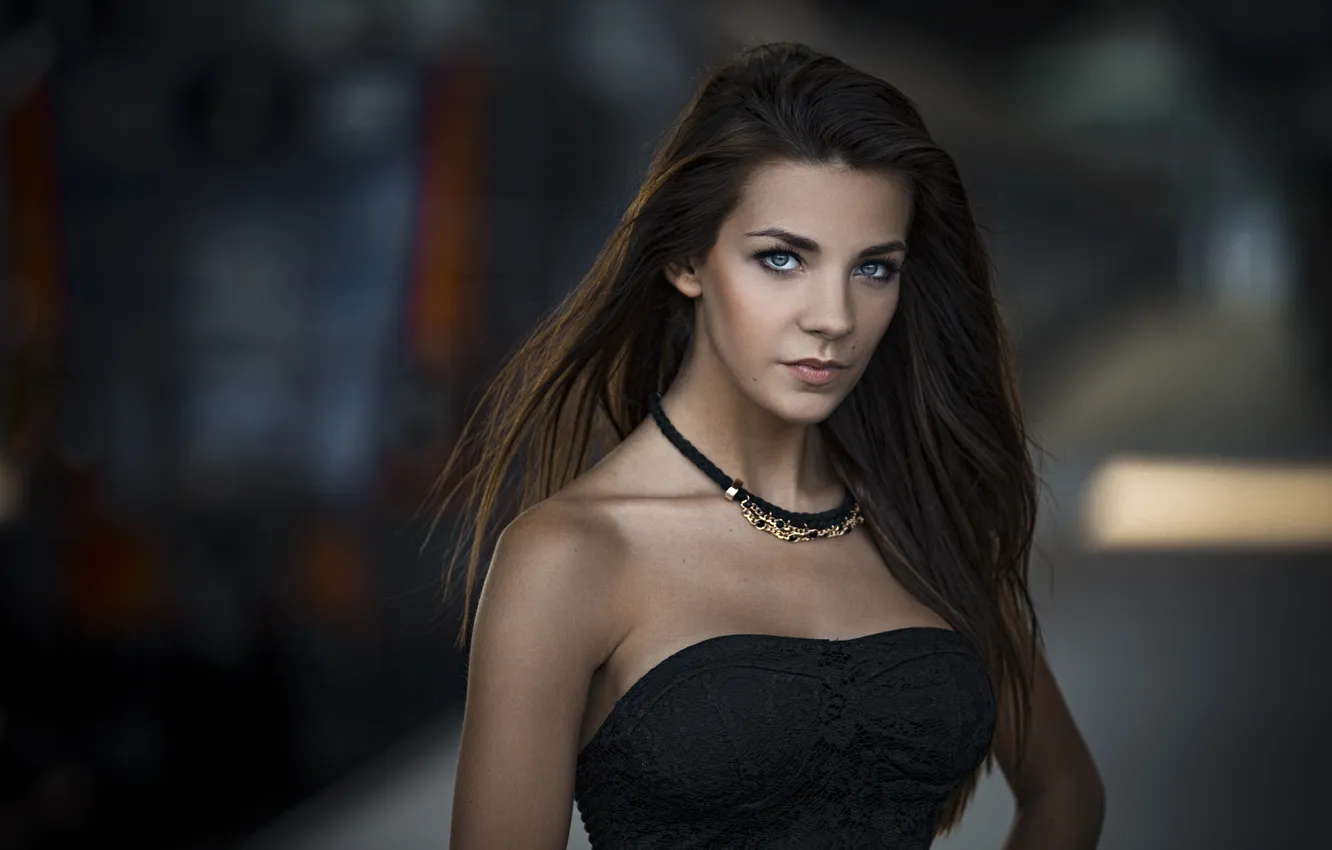 Photo wallpaper look, girl, portrait