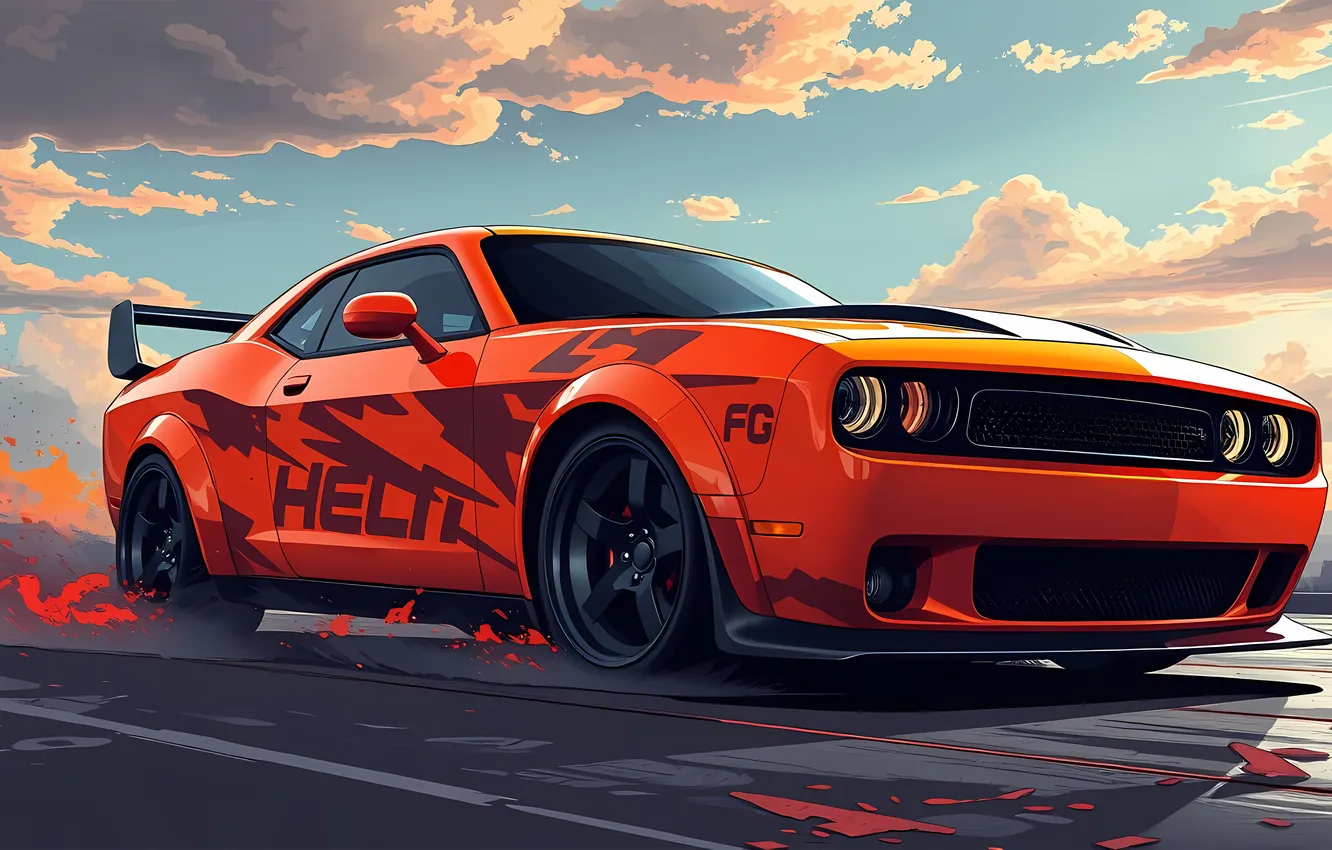 Photo wallpaper car, road, Machine