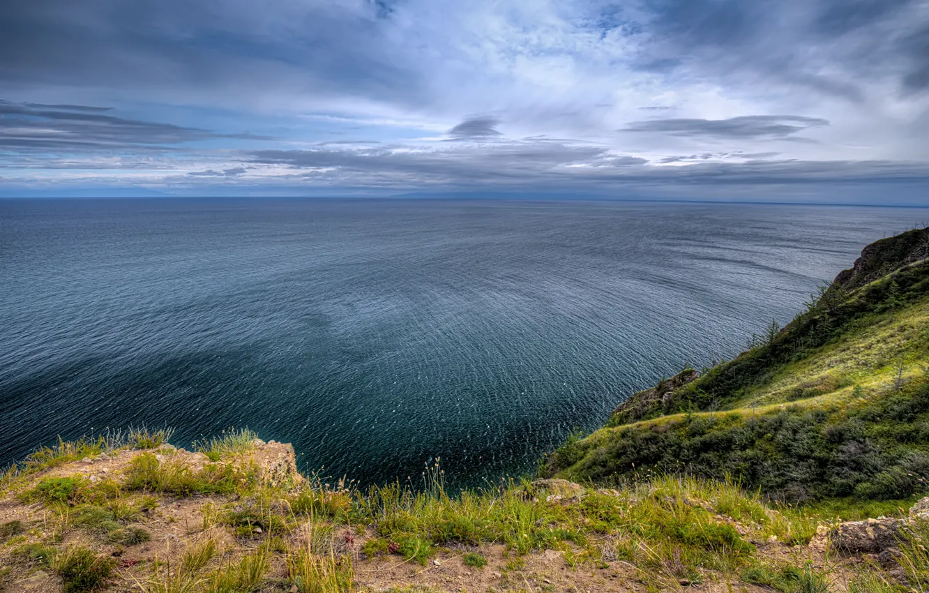 Photo wallpaper lake, Russia, Lake Baikal, Olkhon Island
