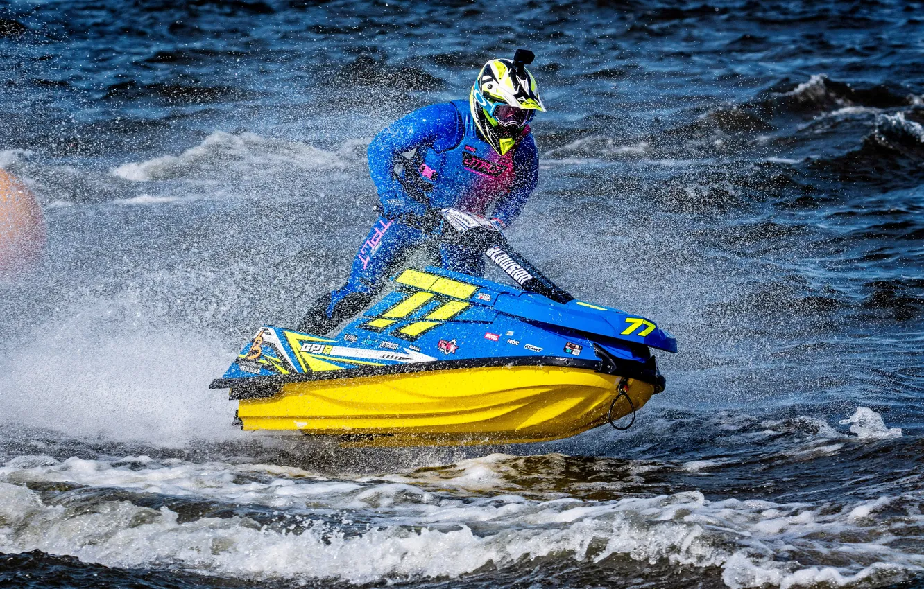 Photo wallpaper speed, boats, races