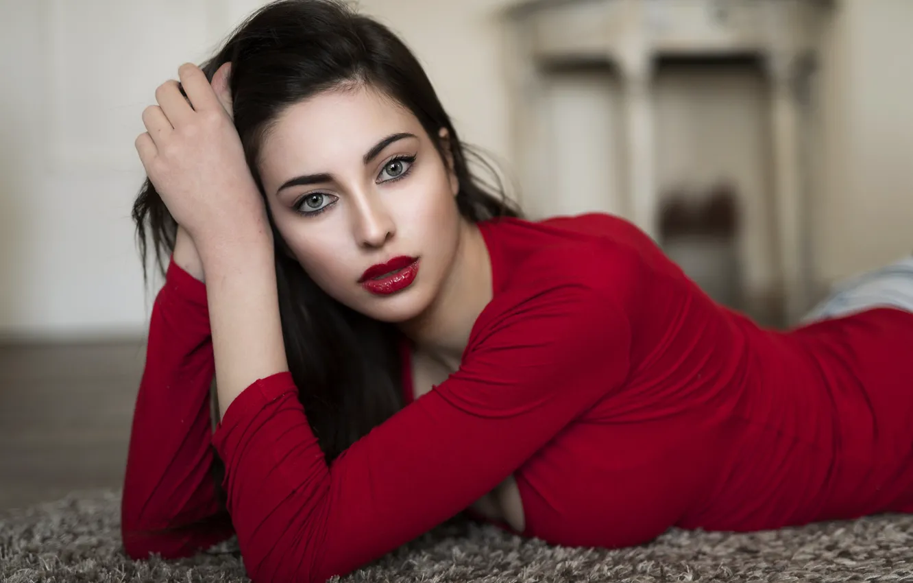 Photo wallpaper look, face, hair, dress, lipstick, beauty, Serena