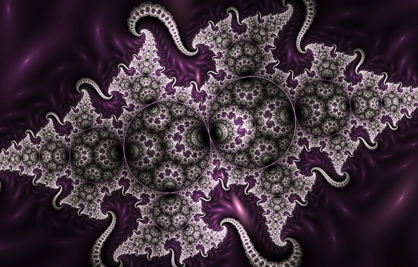 Photo wallpaper circles, abstraction, pattern, curls