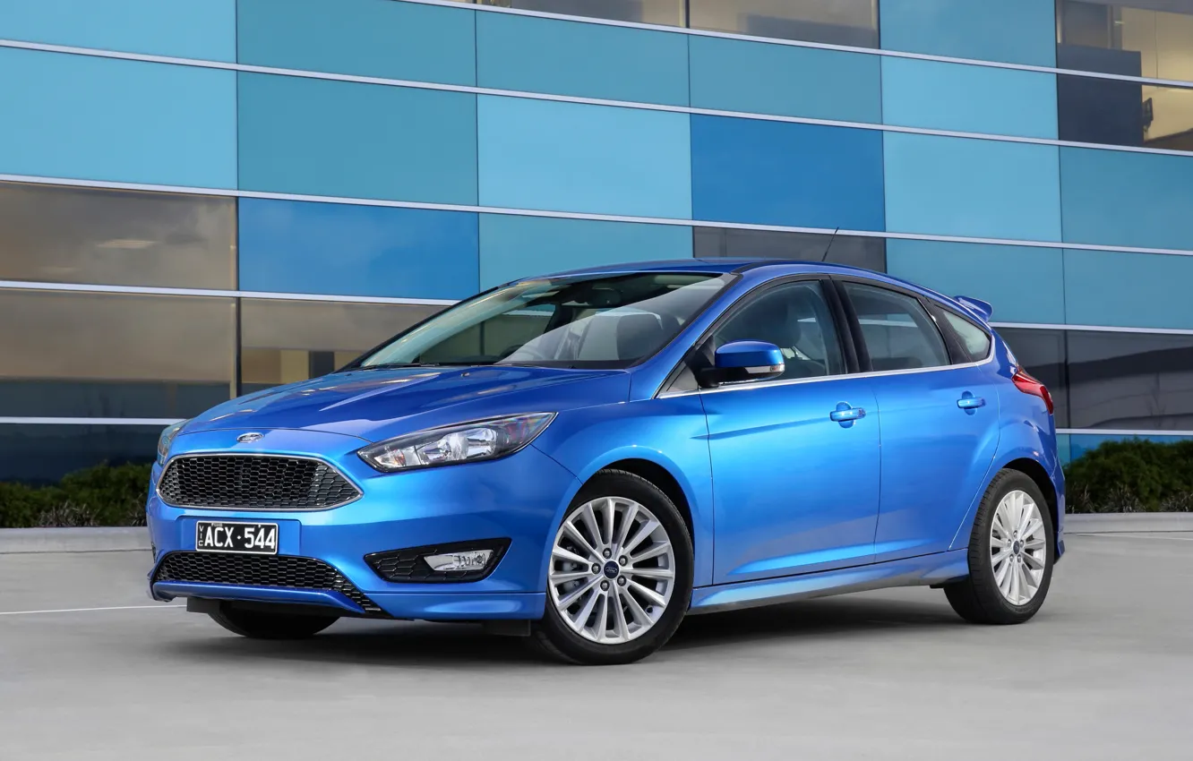 Photo wallpaper blue, Ford, focus, Focus, Ford, 2015