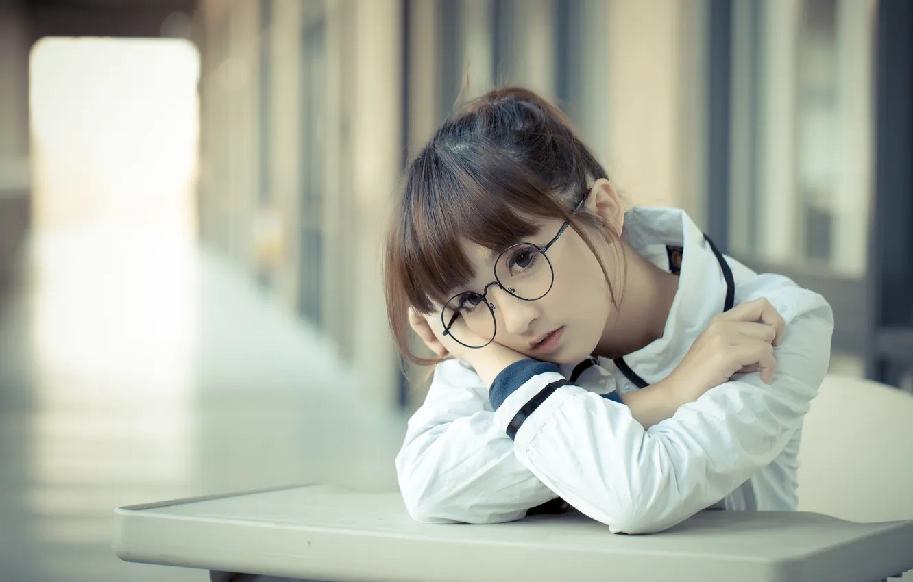 Photo wallpaper look, girl, portrait