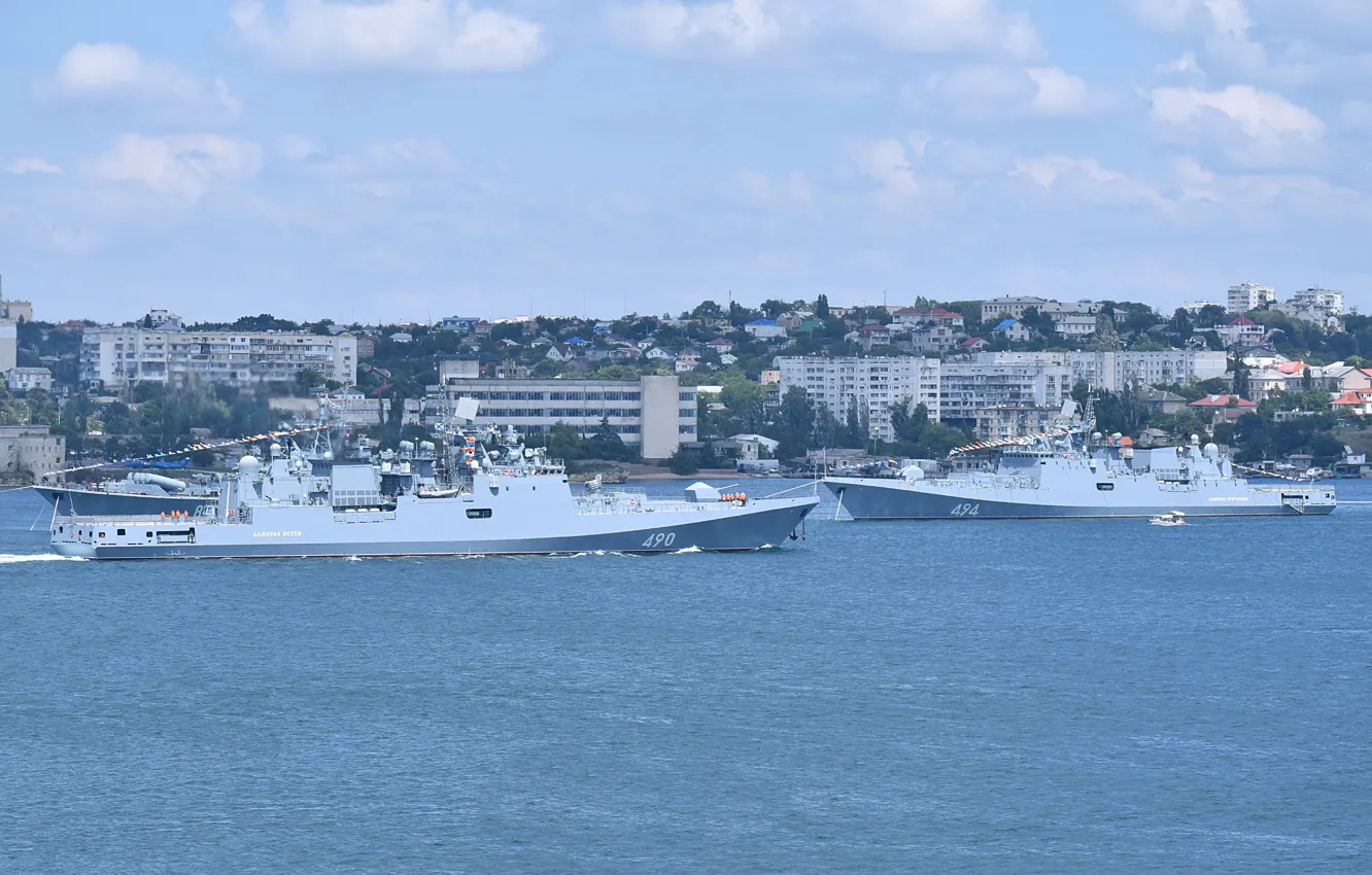 Photo wallpaper frigates, Sevastopol, Admiral Essen, Admiral Grigorovich