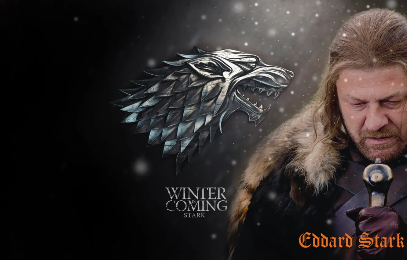 Photo wallpaper Game of Thrones, Winter is coming, strark