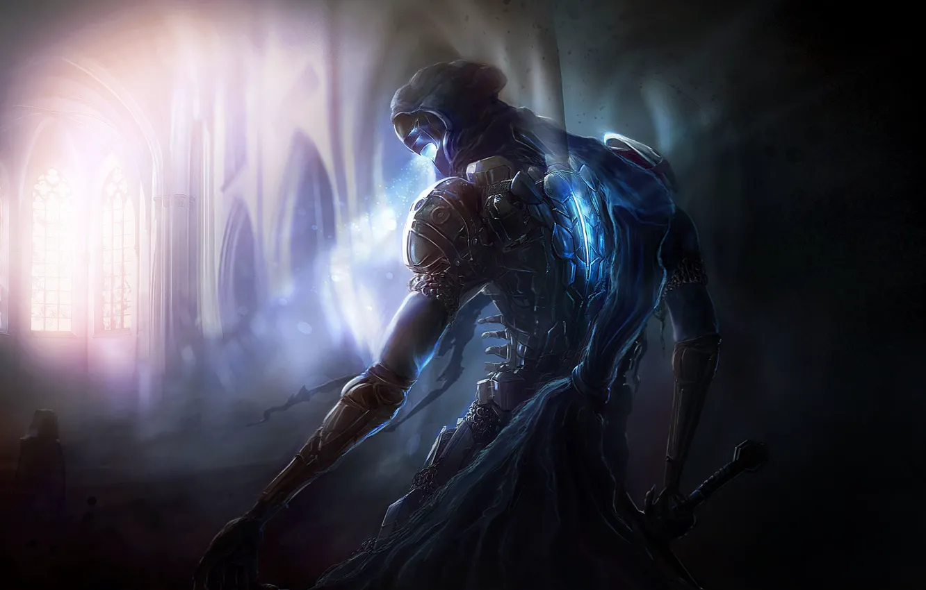 Photo wallpaper fiction, spirit, warrior, art, fantasy, Dark Souls, Concept Art, Characters