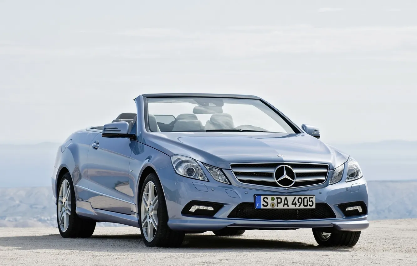 Photo wallpaper machine, auto, photo, cars, Mercedes, Mercedes, E Class Cabriolet