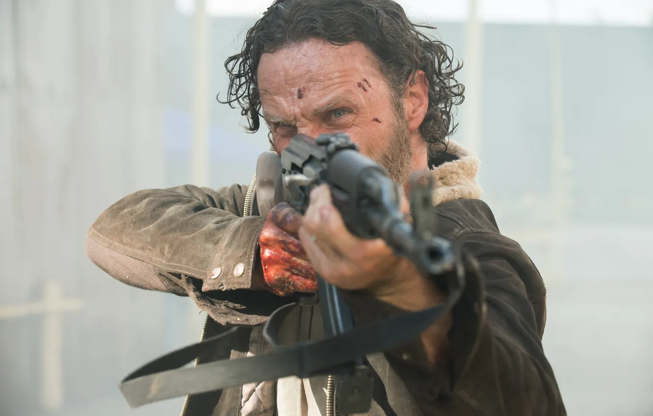 Photo wallpaper The Walking Dead, The walking dead, Andrew Lincoln, Rick Grimes
