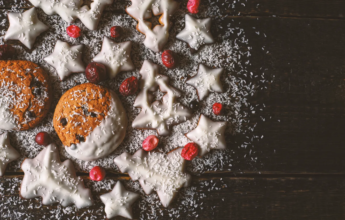 Photo wallpaper decoration, new year, cookies, Christmas, Christmas, New Year, merry christmas, Xmas