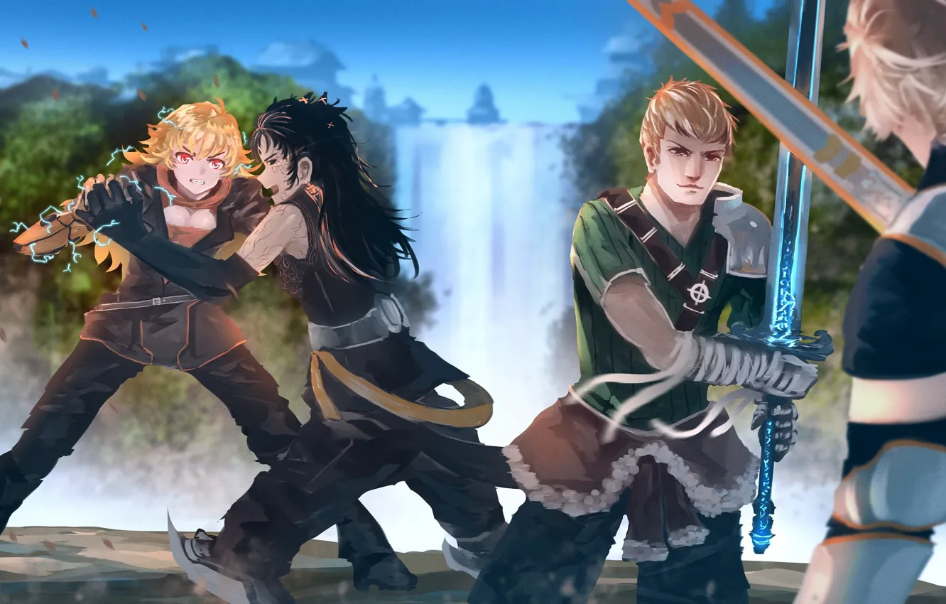 Photo wallpaper girls, guys, RWBY