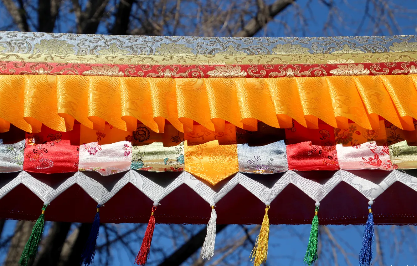 Photo wallpaper color, fabric, brush