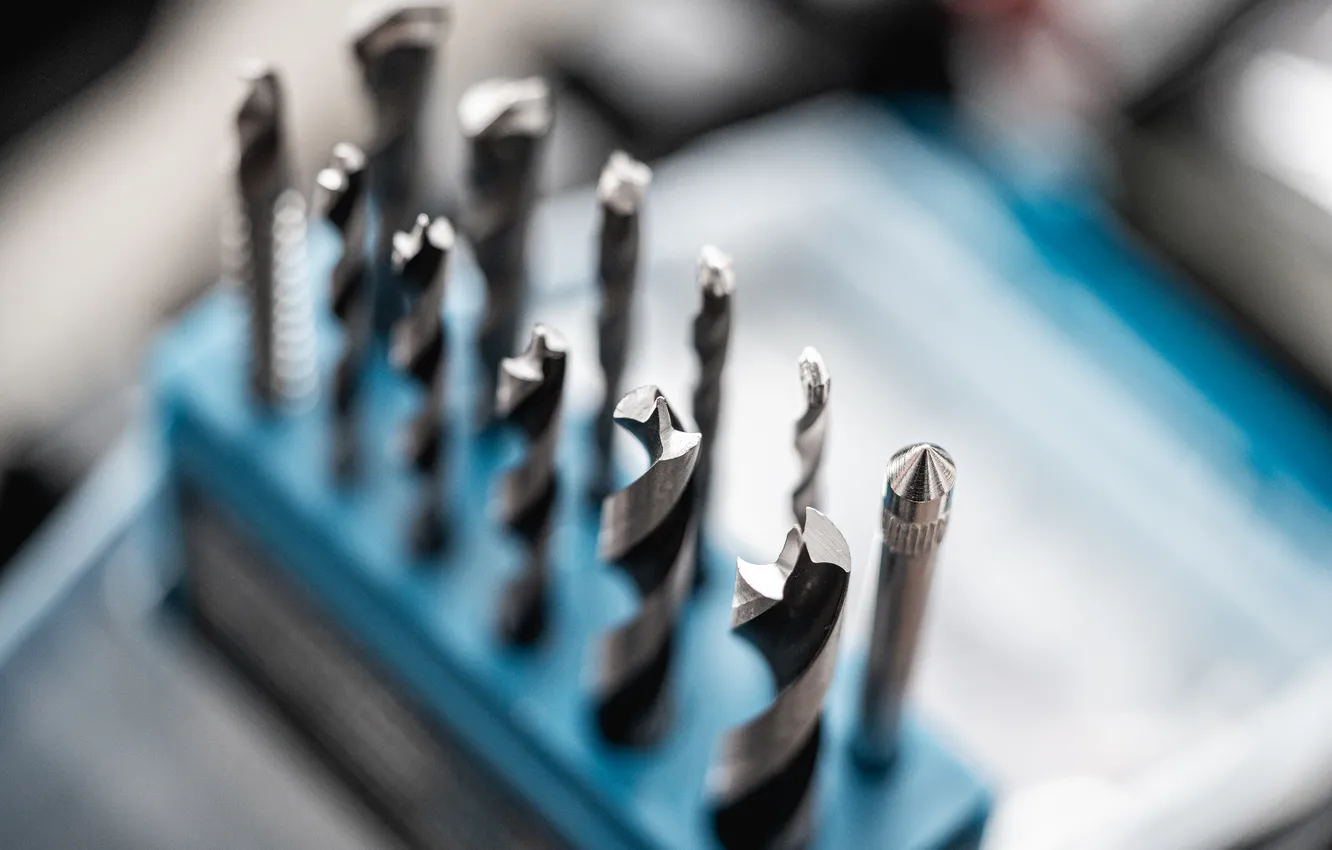 Photo wallpaper metal, quality, drill bits