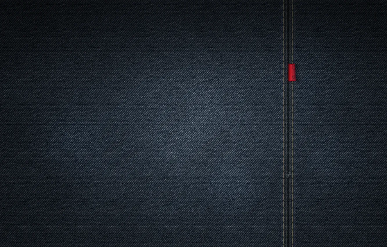 Photo wallpaper jeans, seam, tag, toke