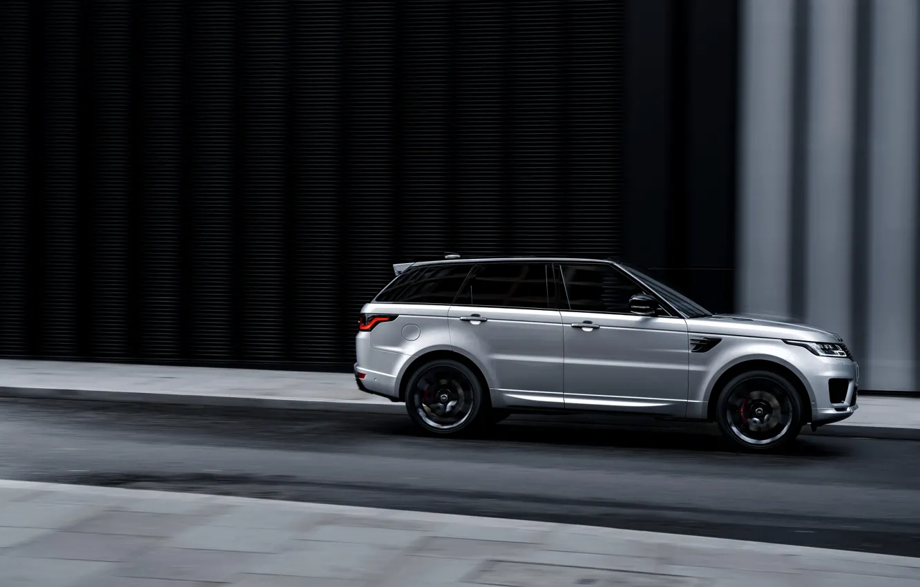 Photo wallpaper Land Rover, Range Rover, in motion, Range Rover Sport, 2020, HST
