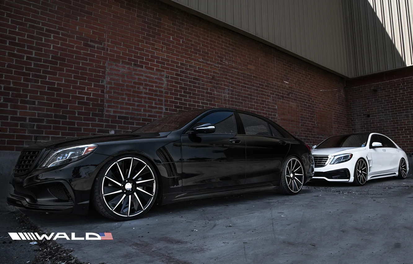 Photo wallpaper Mercedes, Benz, tuning, WALD, S-Class, W222, Black Bison