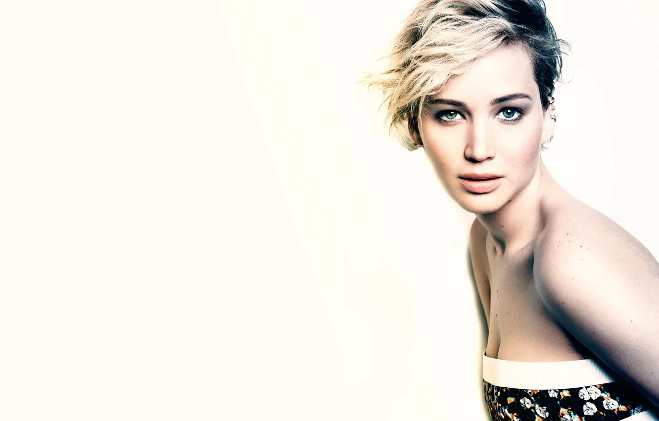 Photo wallpaper photoshoot, Jennifer Lawrence, Marie Claire