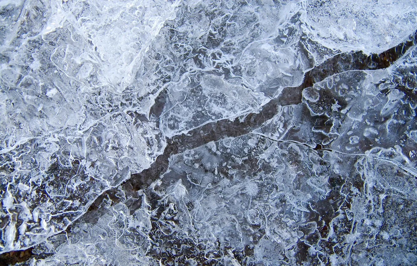 Photo wallpaper line, Ice