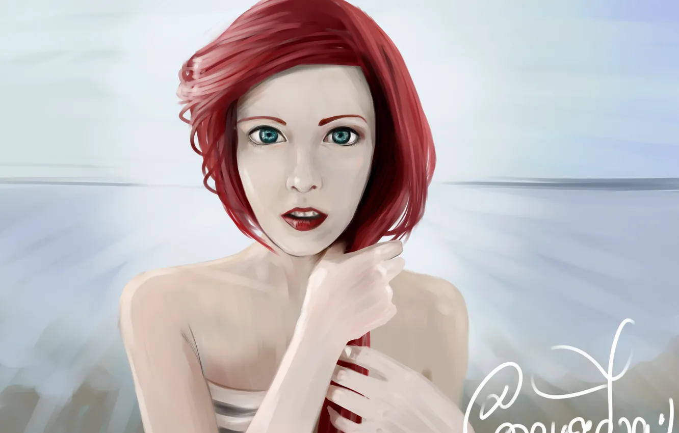 Photo wallpaper girl, Ariel, The little mermaid, ZaStenchevaya