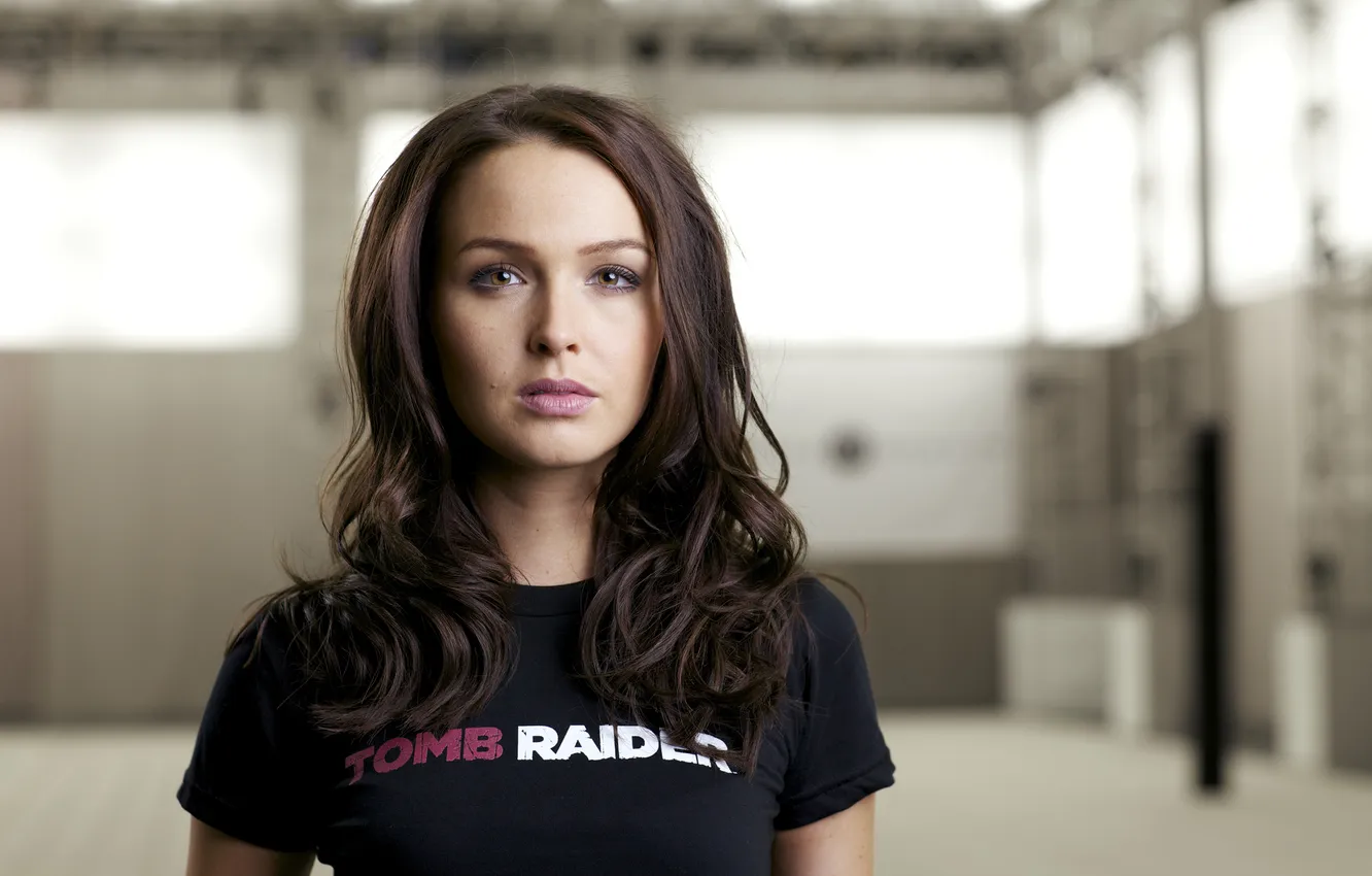 Photo wallpaper Tomb Raider, Lara Croft, Camilla Luddington, motion-capture, Camilla Luddington, scoring