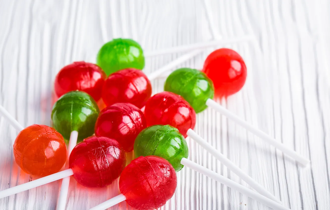 Photo wallpaper candy, lollipops, colorful, sweet, Lollipop