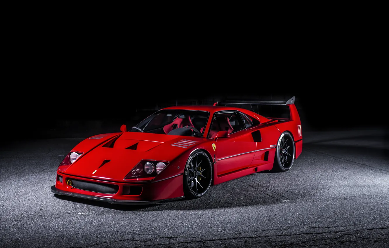 Photo wallpaper Ferrari, F40, Hyperforged, AutoPlazaDank