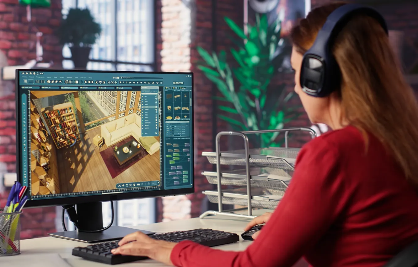 Photo wallpaper woman, creative, professional, work, Designer, Freelancer