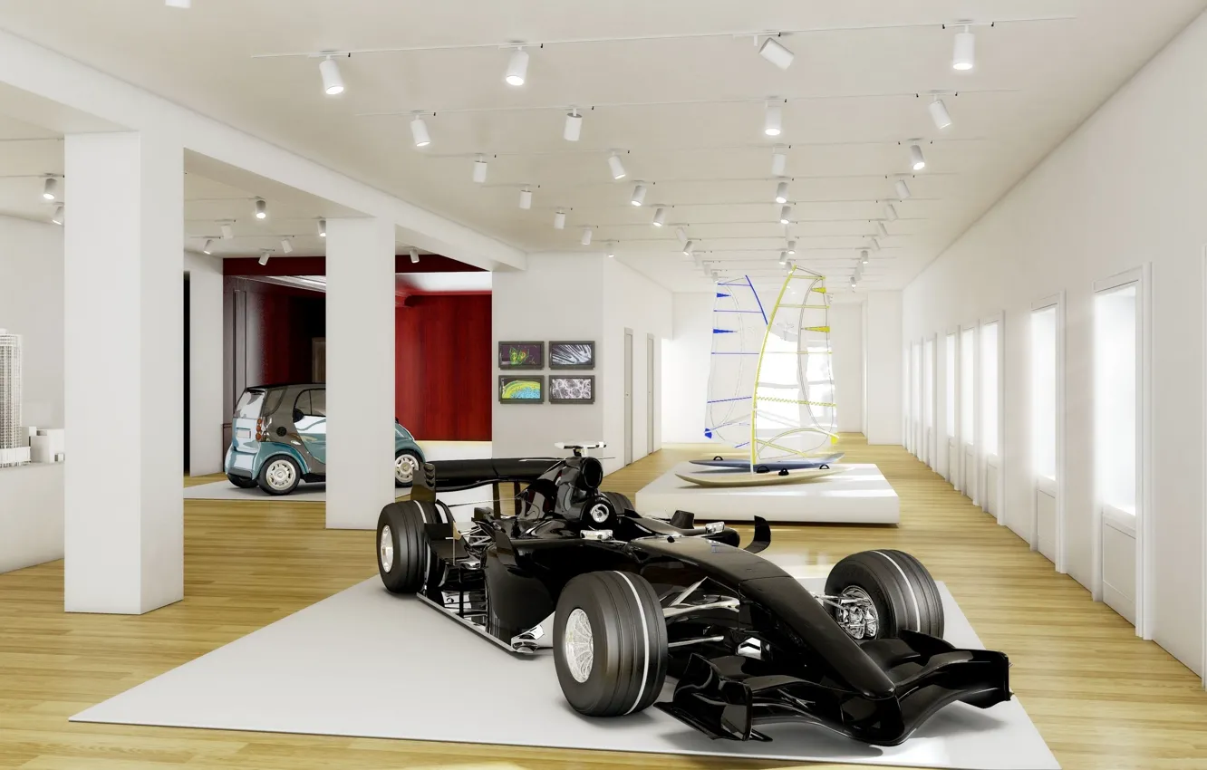 Photo wallpaper auto, style, room, the car, the room, decor