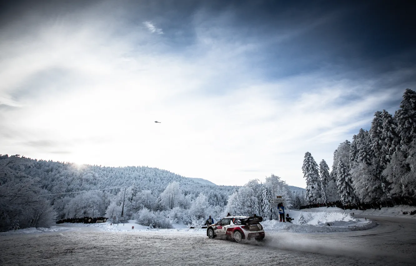 Photo wallpaper Citroen, racer, WRC, Monte Carlo, rally driver, Sebastian Loeb