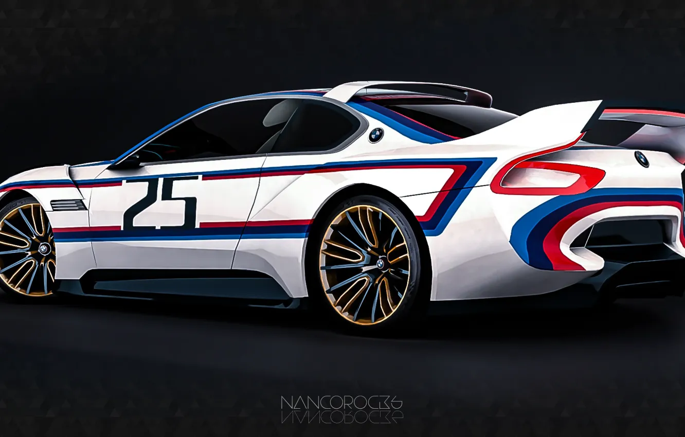 Photo wallpaper Concept, Auto, Figure, Machine, BMW, Art, Hommage, Side view