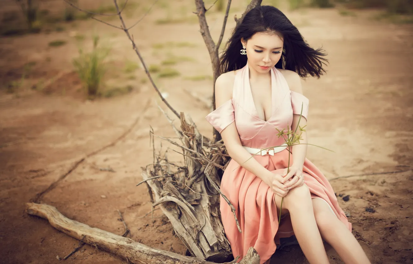 Photo wallpaper girl, style, Asian