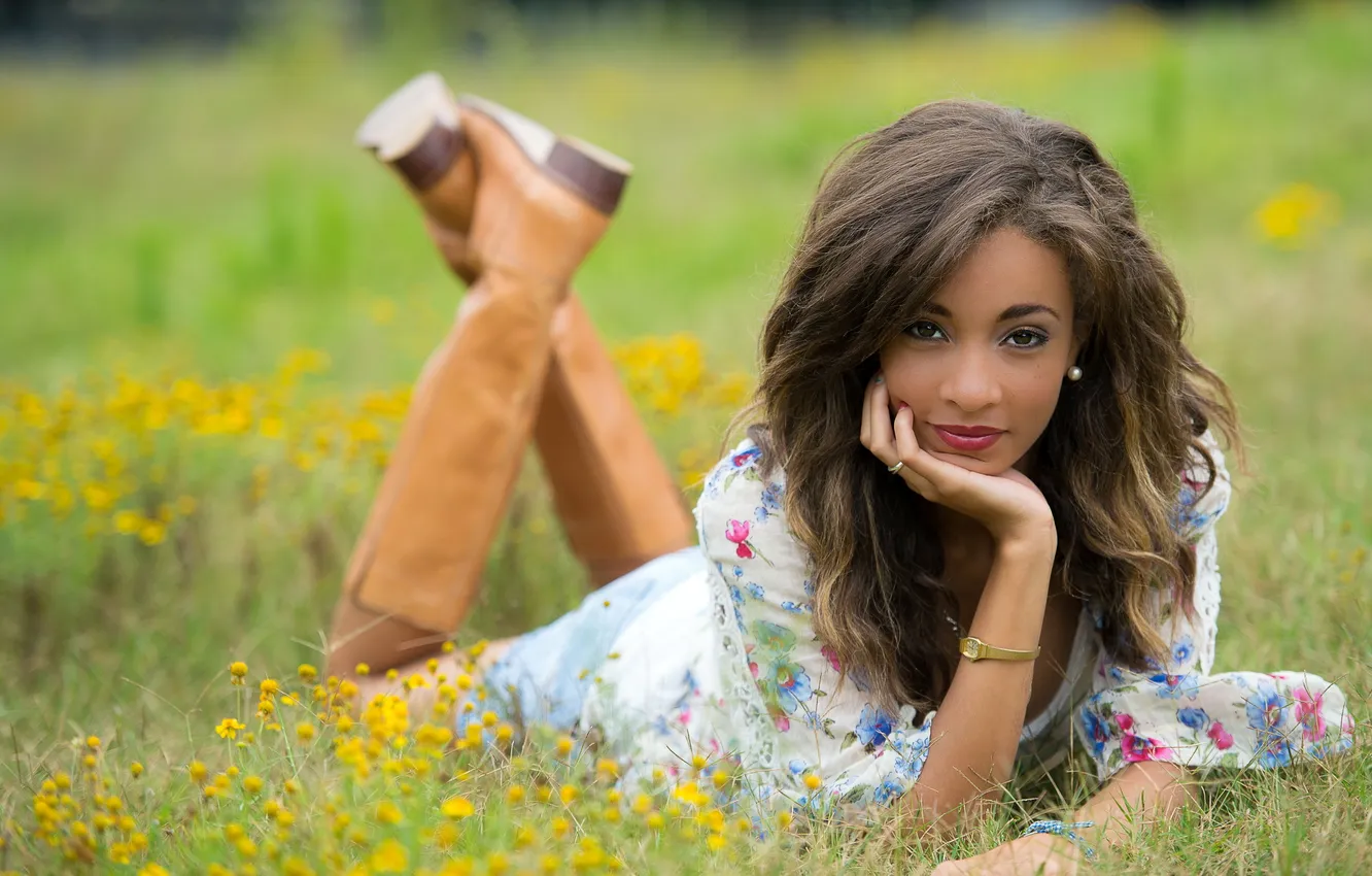 Photo wallpaper summer, look, girl