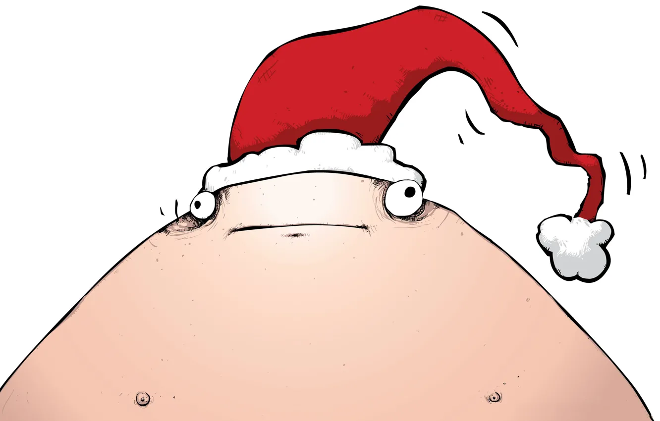 Photo wallpaper hat, new year, dude