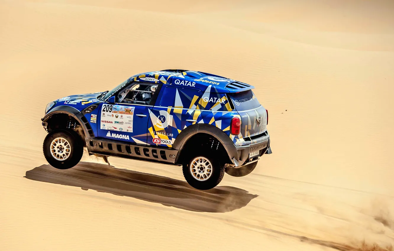 Photo wallpaper SUV, Rally, Mini, Rally, X-Raid Team, X Raid, MINI John Cooper Works, 209