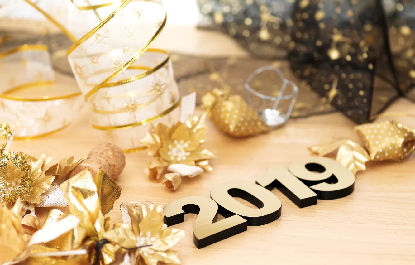 Photo wallpaper tape, holiday, New year, decoration, 2019