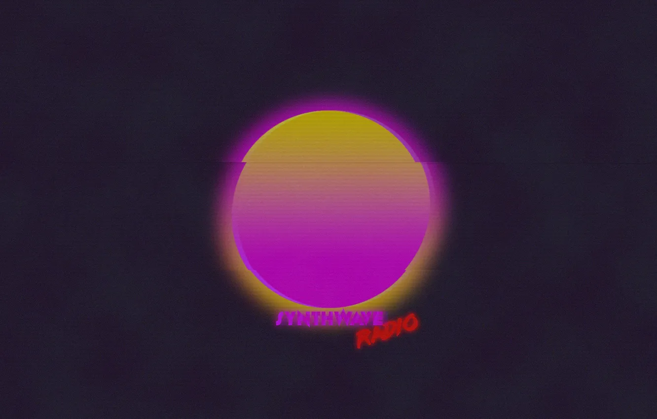 Photo wallpaper the sun, music, background, neon, Radio, Synthpop, Darkwave, Synth