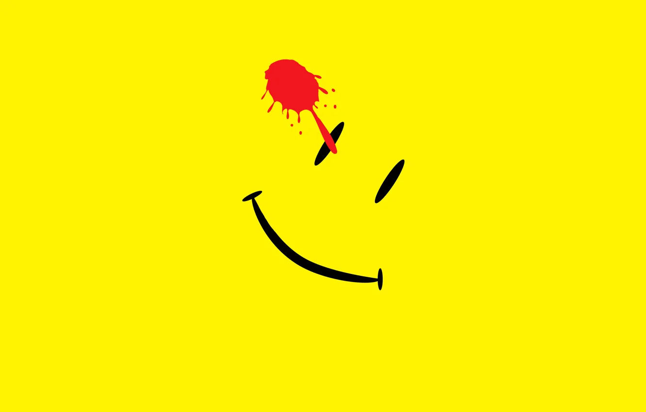 Photo wallpaper abstraction, smile, blots, Watchmen
