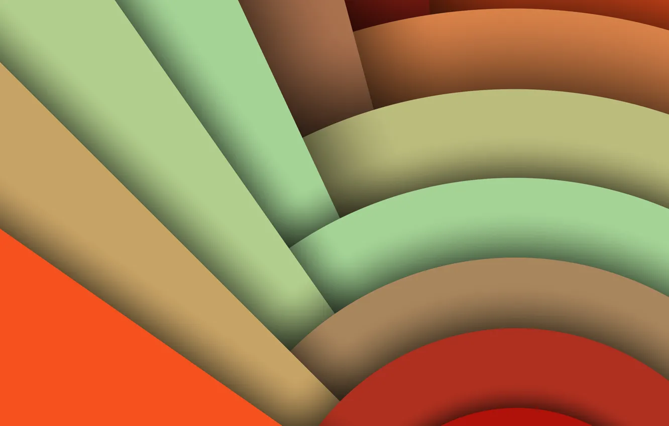 Photo wallpaper Android, Circles, Design, 5.0, Line, Colors, Lollipop, Stripes