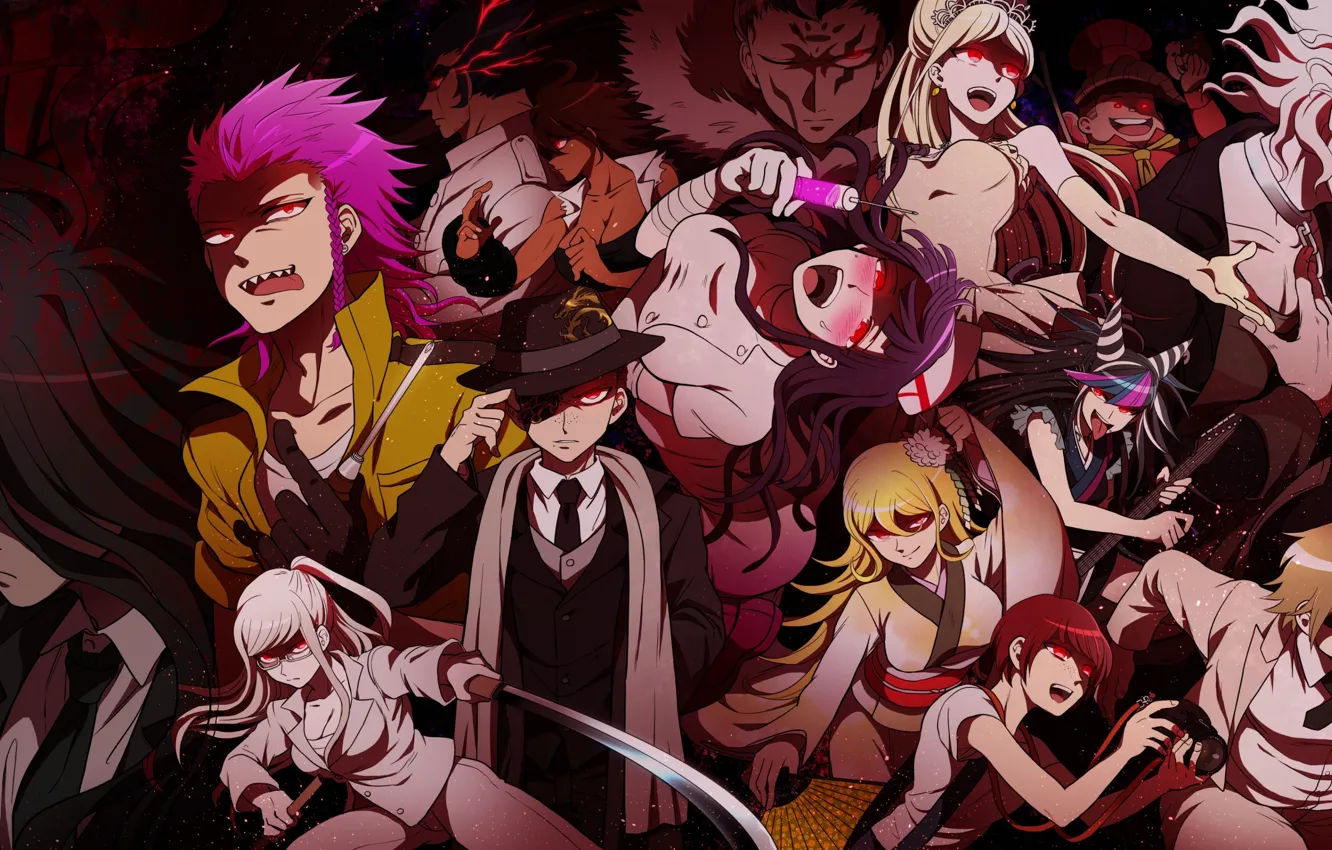 Photo wallpaper anime, art, characters, dangan-ronpa 3