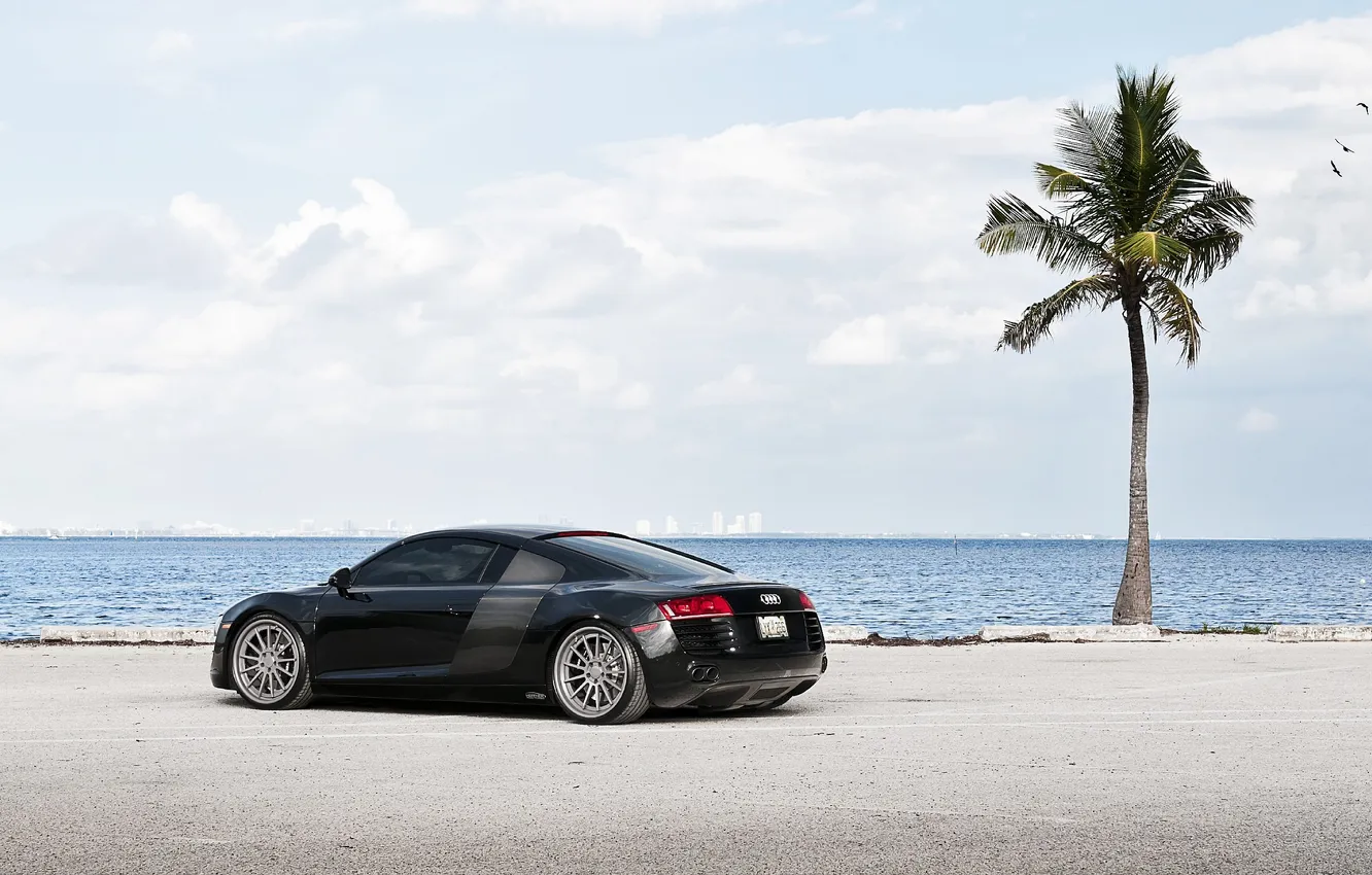 Photo wallpaper sea, the sky, Audi R8