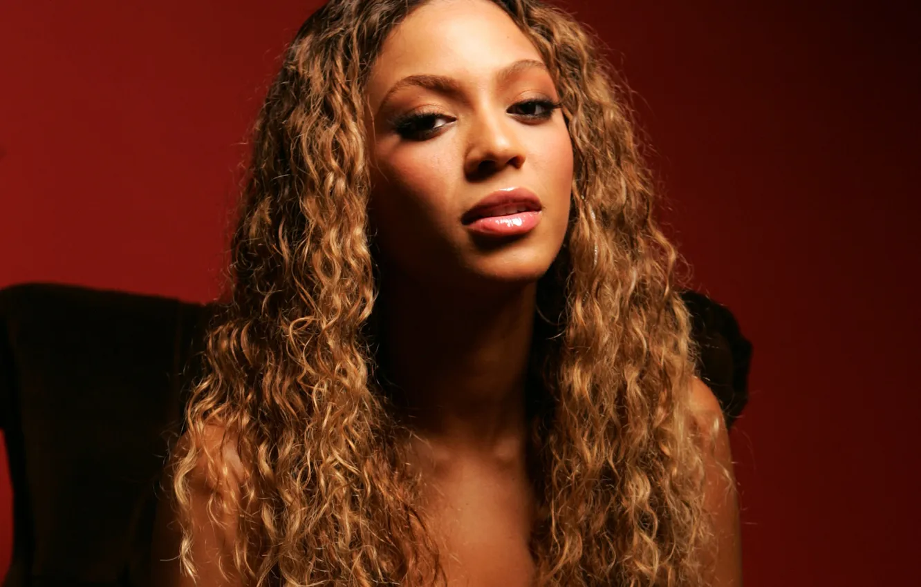 Photo wallpaper eyes, look, face, hair, makeup, lips, Beyonce Knowles, singer