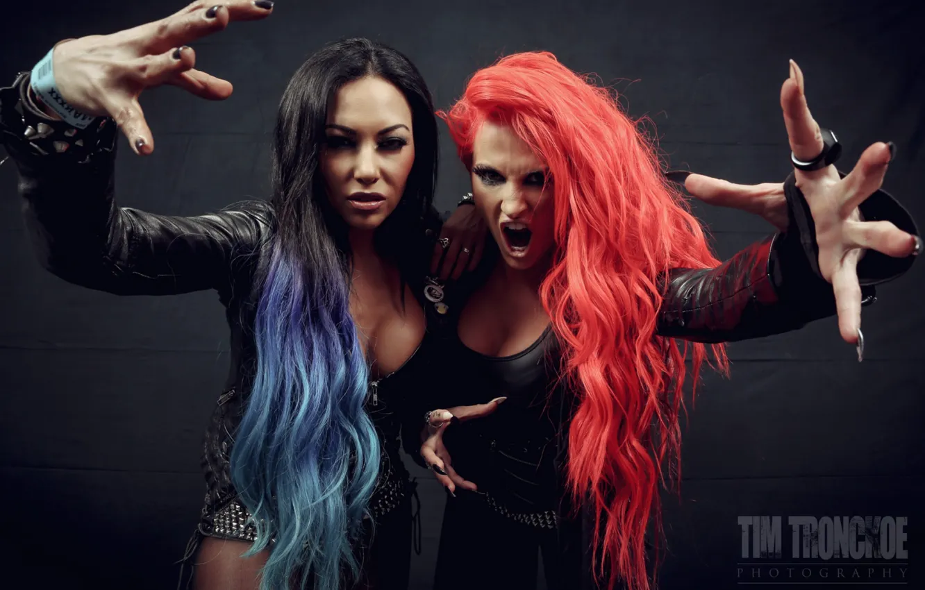 Photo wallpaper metalcore, butcher babies, carla harvey, heidi shepherd, female fronted metal