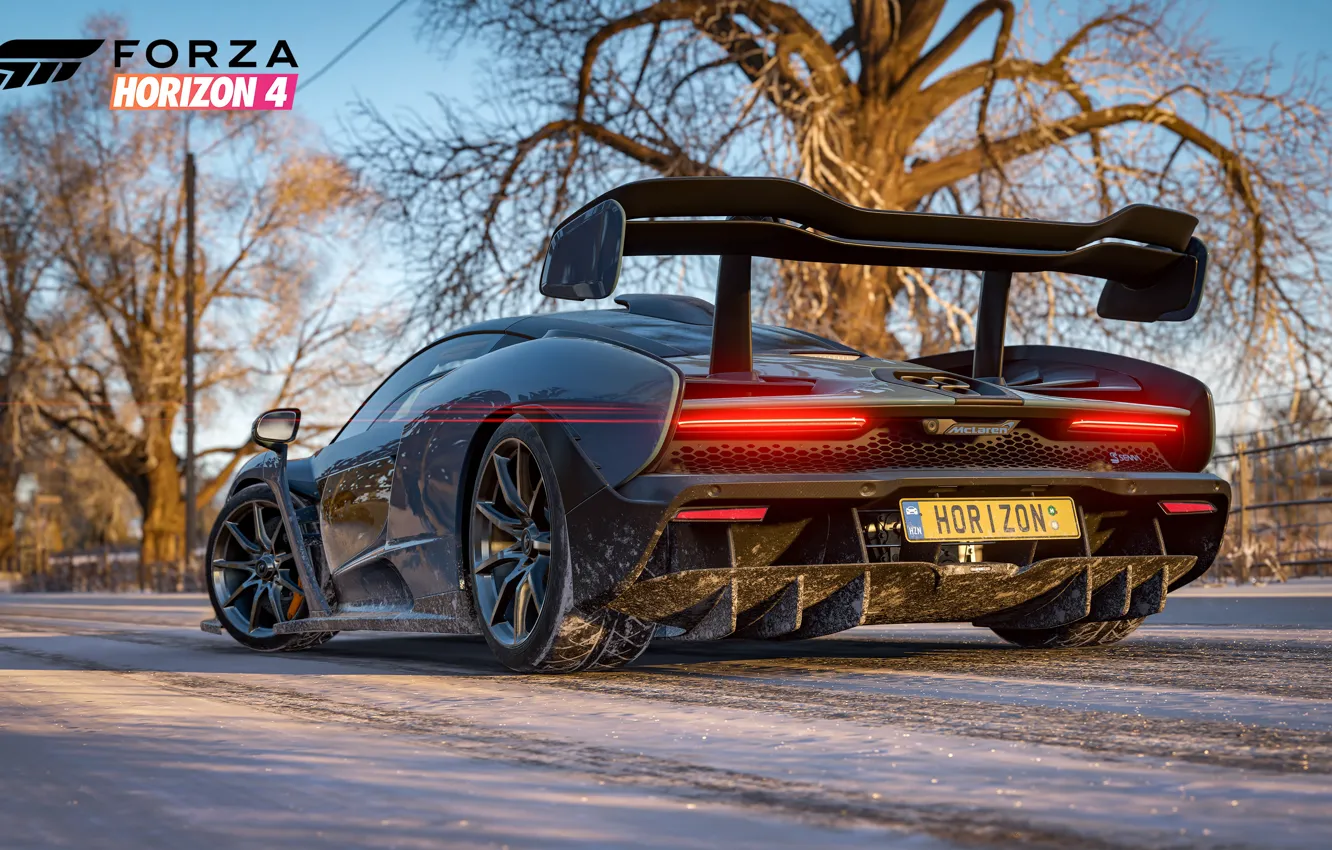 Photo wallpaper McLaren, Microsoft, Senna, E3 2018, Forza Horizon 4